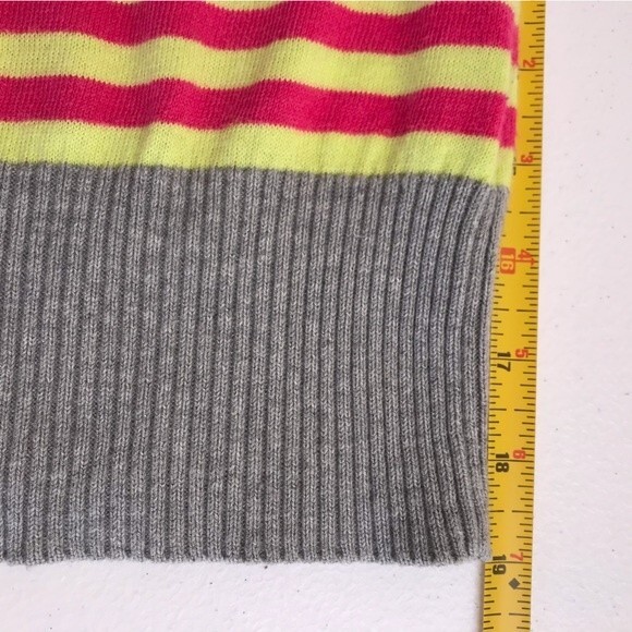 Old Navy Multicolor Stripe Deep V Neck Long Sleeve Sweater Women Size Large - Picture 7 of 11